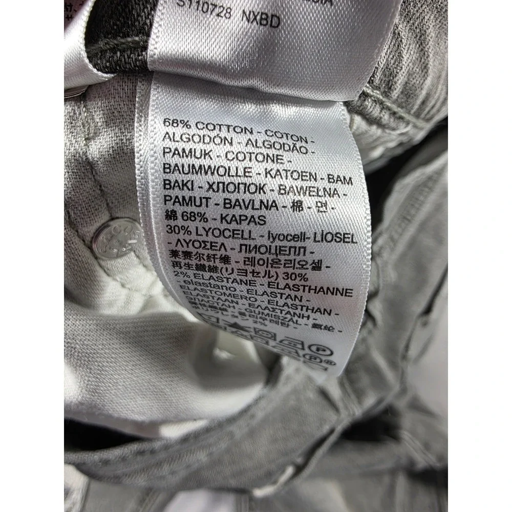 Levi's 531 Athletic Slim Jeans Mens 34x30 (Fits 34x28) Gray Distressed Denim